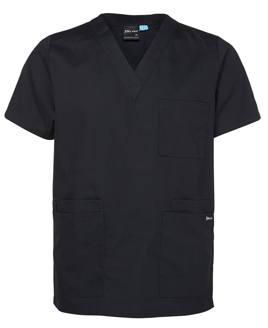 JB's Unisex Scrubs Top Black