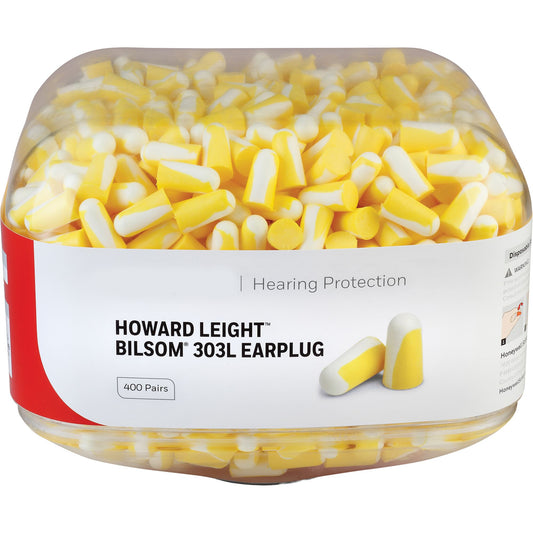 Howard Leight Prefilled canister of 400 pairs Bilsom 303 Small Earplugs