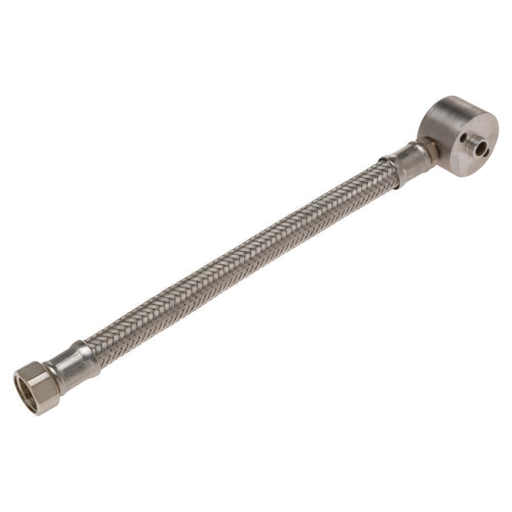 Pratt Safety Left Hand SS Braided Hose & Elbow Assembly For Showers