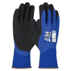 PIP G-Tek Blue Poly GP Double Dip Latex Glove