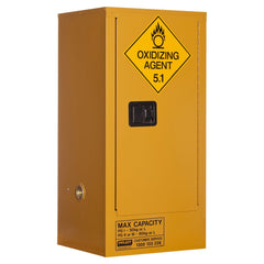 Pratt Safety Oxidizing Agent Storage Cabinet: 60L - 1 Door - 2 Shelves