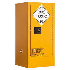Pratt Safety Toxic Substance Storage Cabinet: 60L - 1 Door - 2 Shelves