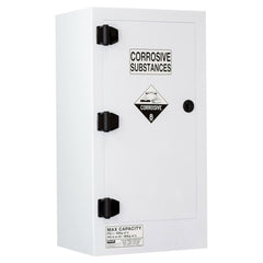 Pratt Safety Corrosive Substance Storage Cabinet: Polypropylene - 80L - 1 Door - 2 Shelves
