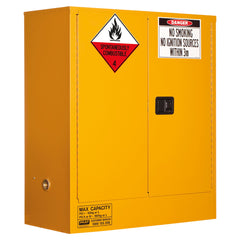 Pratt Safety Class 4 Dangerous Goods Storage Cabinet: 160L - 2 Doors - 2 Shelves