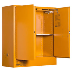 Pratt Safety Oxidizing Agent Storage Cabinet: 160L - 2 Doors - 2 Shelves