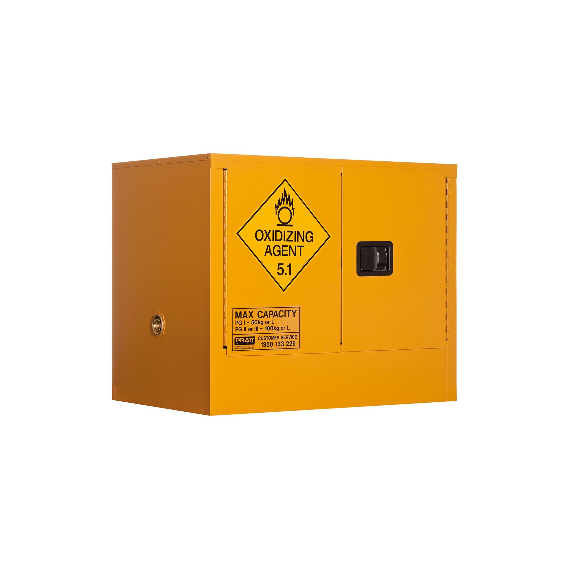 Pratt Safety Oxidizing Agent Storage Cabinet: 100L - 2 Doors - 1 Shelf