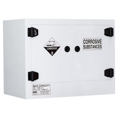 Pratt Safety Corrosive Substance Storage Cabinet: Polypropylene - 110L - 2 Doors - 2 Shelves