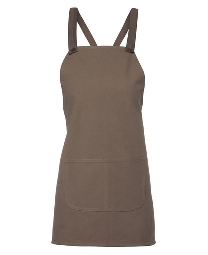 JB's Cross Back 65X71 Bib Canvas Apron (Without Strap) Black