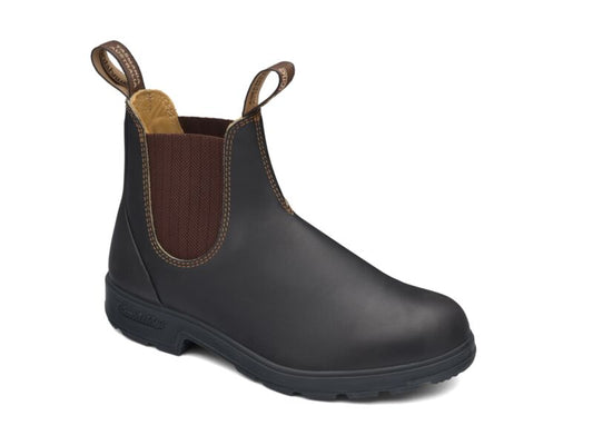 Blundstone 600 Brown premium leather elastic side boot