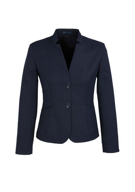 BizCorporate 60113 Womens Cool Stretch Short Jacket with Reverse Lapel