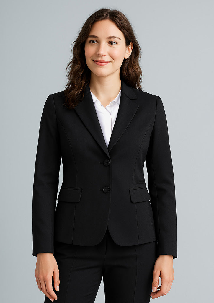 BizCorporate 60119 Womens Cool Stretch 2 Button Mid Length Jacket