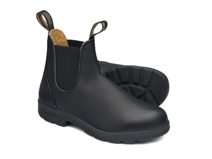 Blundstone 610 Black premium leather elastic side boot