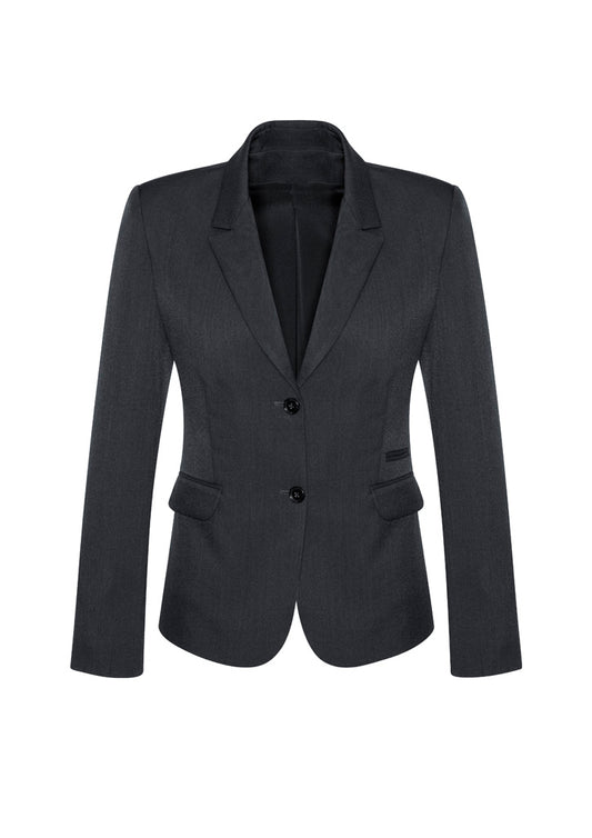 BizCorporate 64019 Womens Comfort Wool Stretch 2 Button Mid Length Jacket