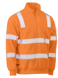Taped Hi Vis Rail Polar Fleece Jumper