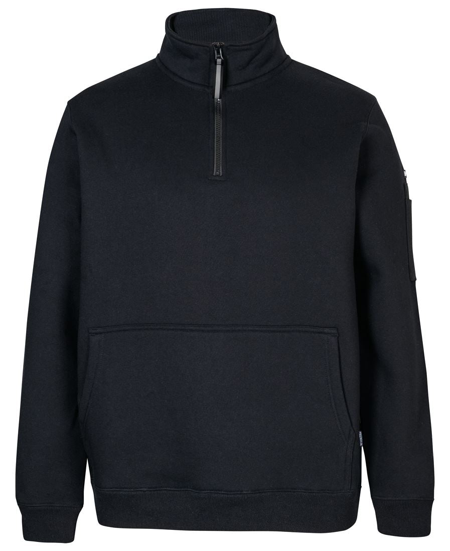 JB's 350 Premium Trade 1/2 Zip Fleece Char Marle/Black-2Xs