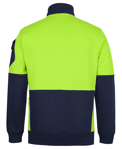 6CHVF 350G Hi Vis 1/2 Zip Trade Fleece