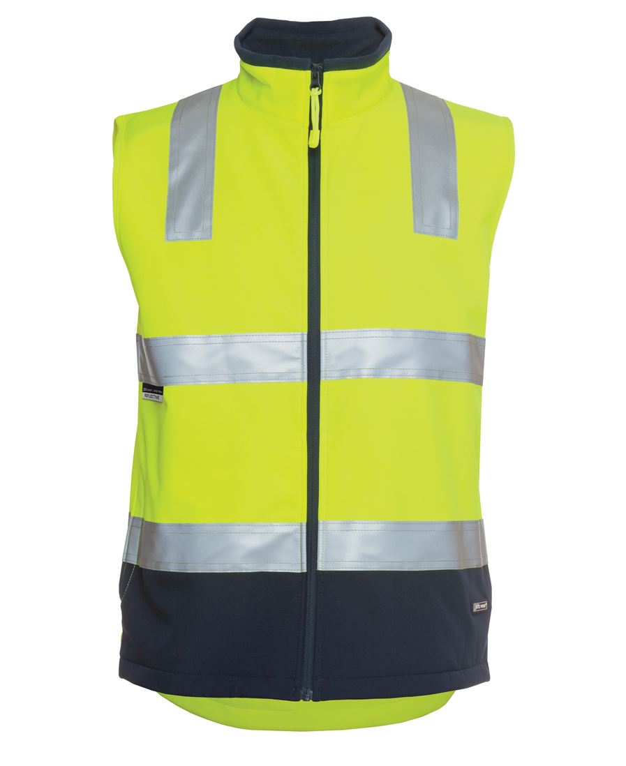 JB's Hv 4602.1 (D+N) Softshell Vest Lime/Navy