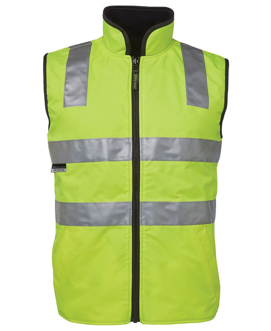 JB's Hv 4602.1 (D+N) Rev Vest Lime/Black-2Xs