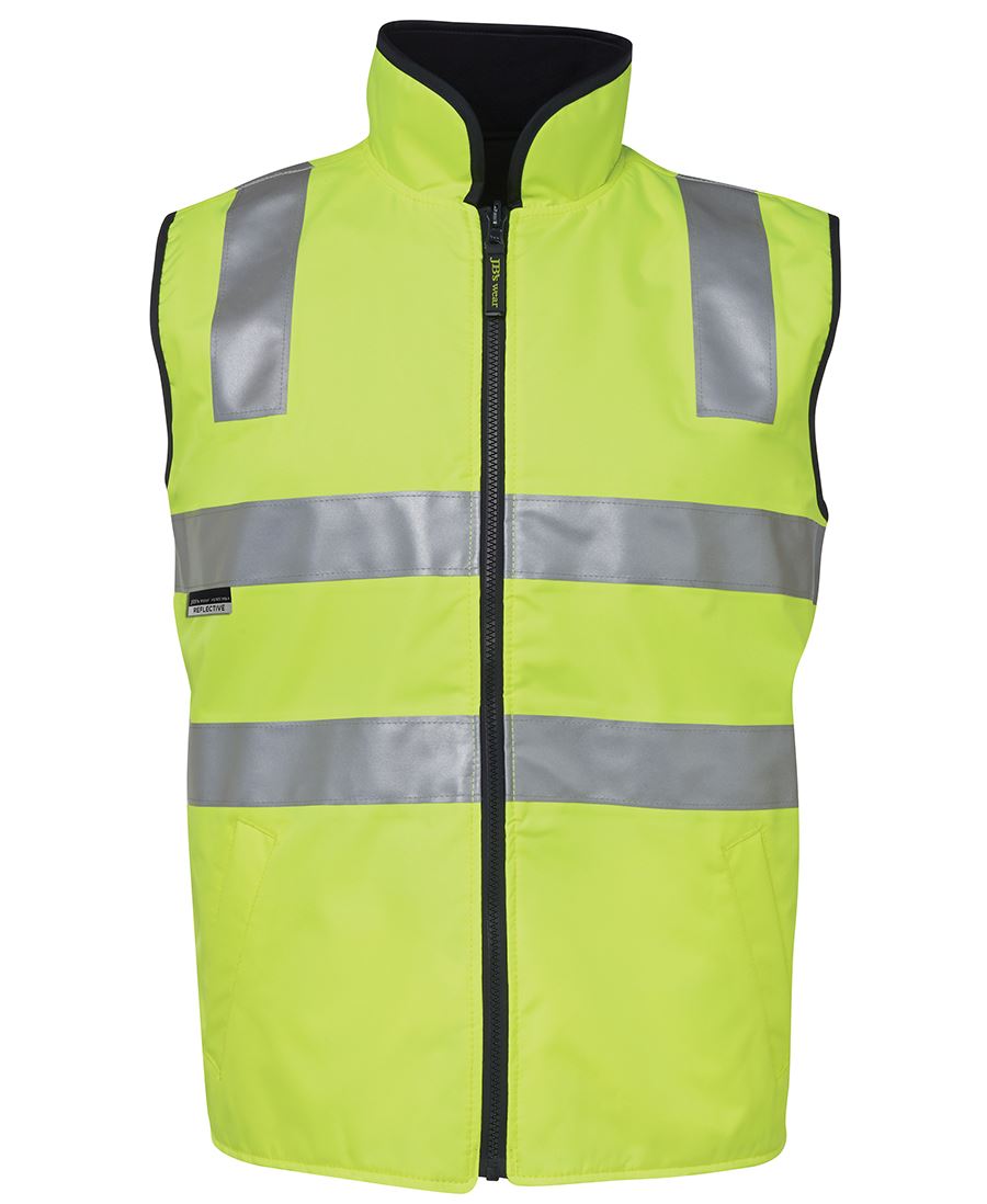 JB's Hv 4602.1 (D+N) Rev Vest Lime/Black-2Xs