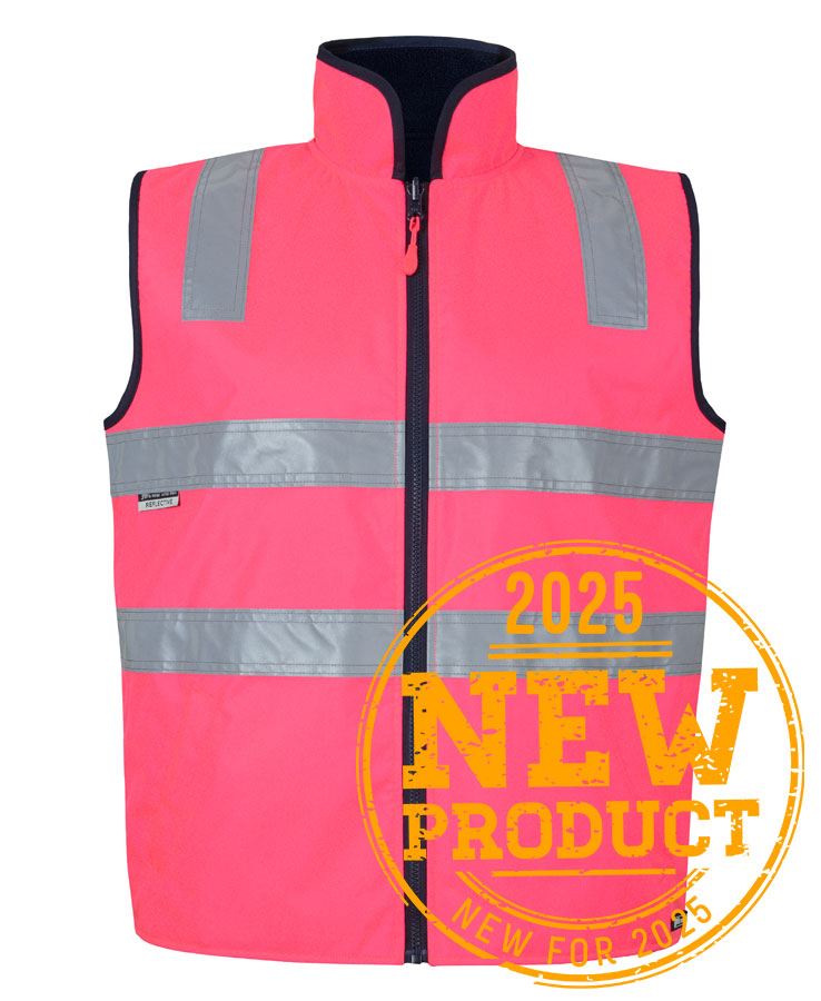 JB's Hv 4602.1 (D+N) Rev Vest Lime/Black-2Xs