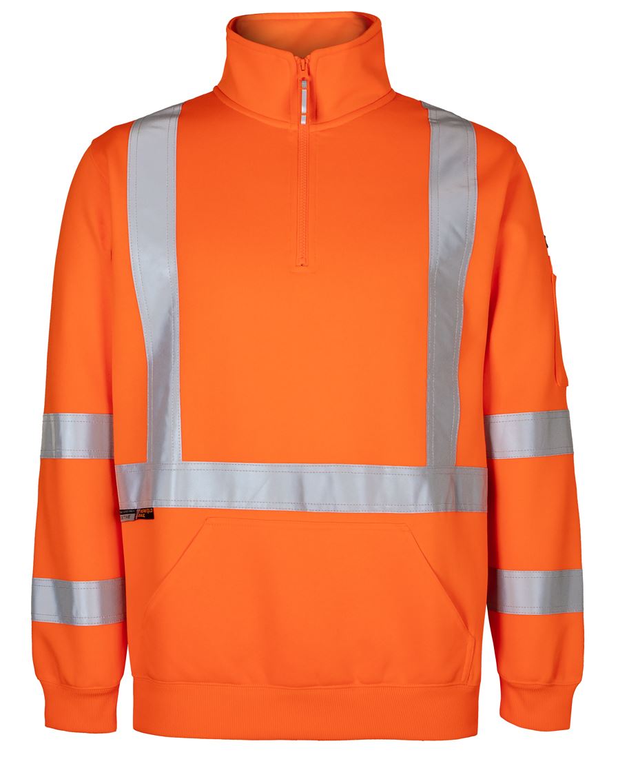 JB's Nsw/Qld Rail (D+N) X-Back 1/2 Zip Fleece Orange