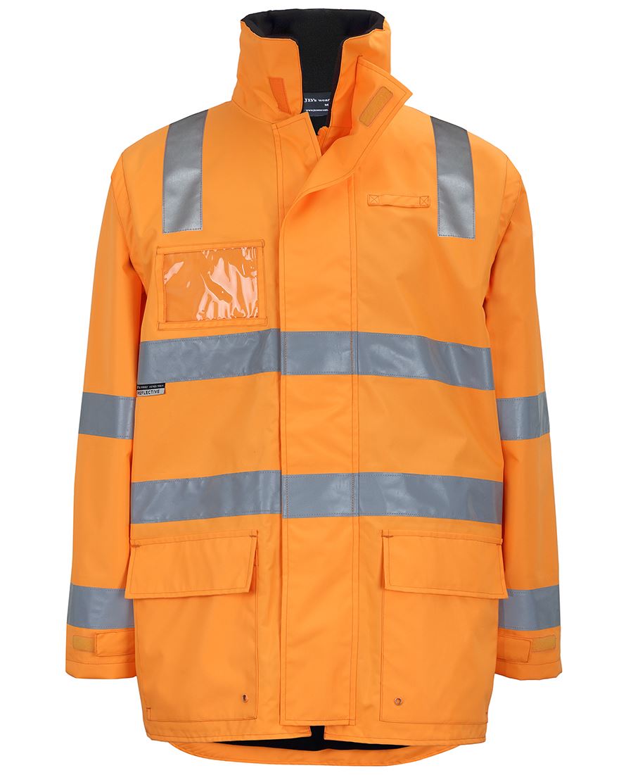 JB's Aust. Rail D+N Zip Off Sleeve L/Line Jacket Orange-2Xs