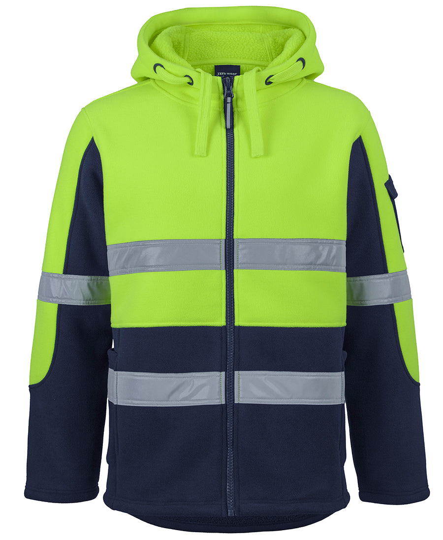 6DLZ Hi Vis D+N 450G Full Zip Shepherd Hoodie