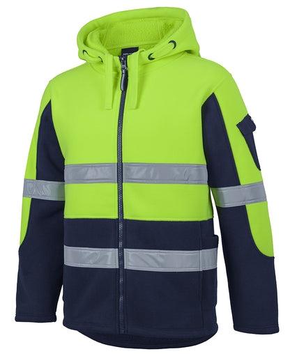 6DLZ Hi Vis D+N 450G Full Zip Shepherd Hoodie