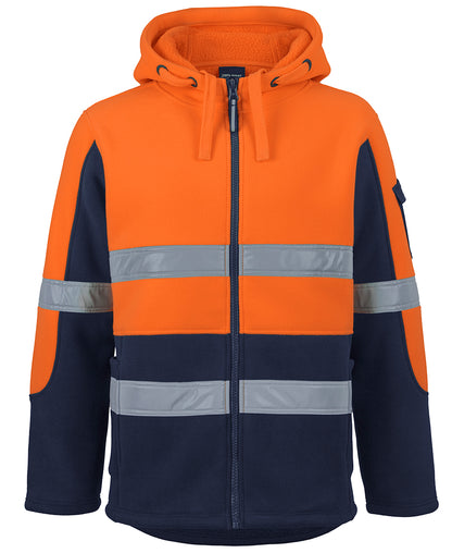 6DLZ Hi Vis D+N 450G Full Zip Shepherd Hoodie