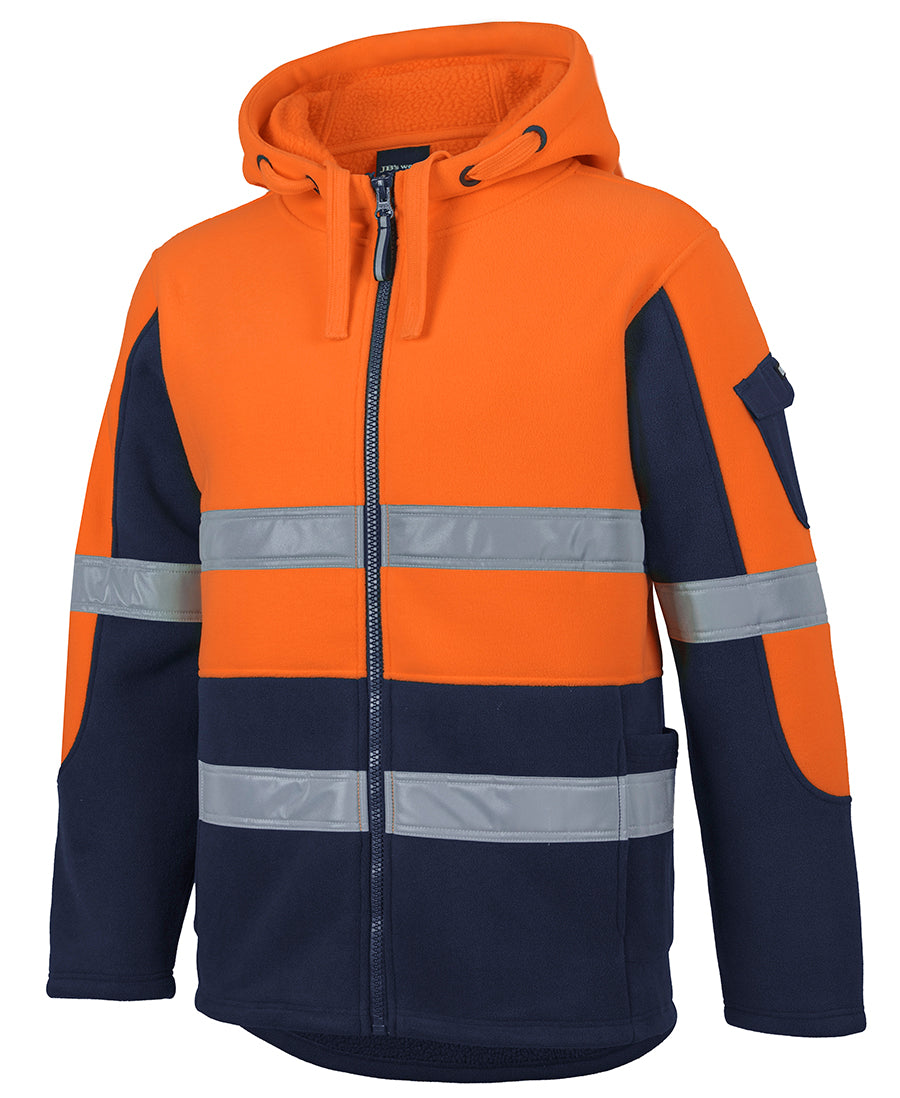 6DLZ Hi Vis D+N 450G Full Zip Shepherd Hoodie