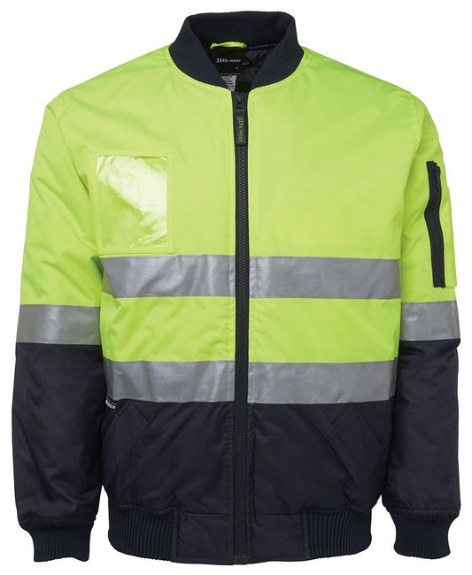JB's Hv (D+N) Flying Jacket Lime/Navy-2Xs