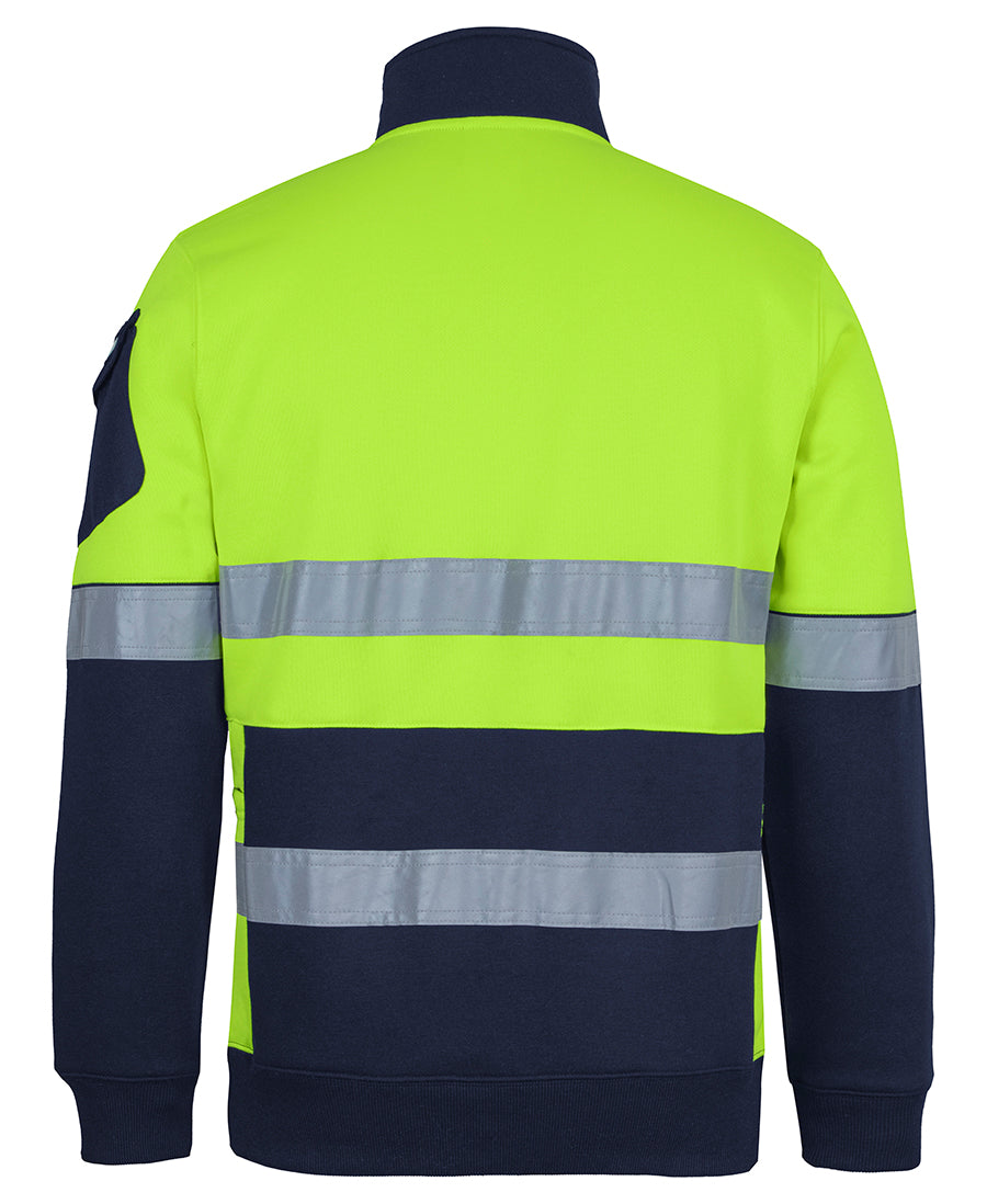 6DNVF 350G Hi Vis (D+N) 1/2 Zip Trade Fleece