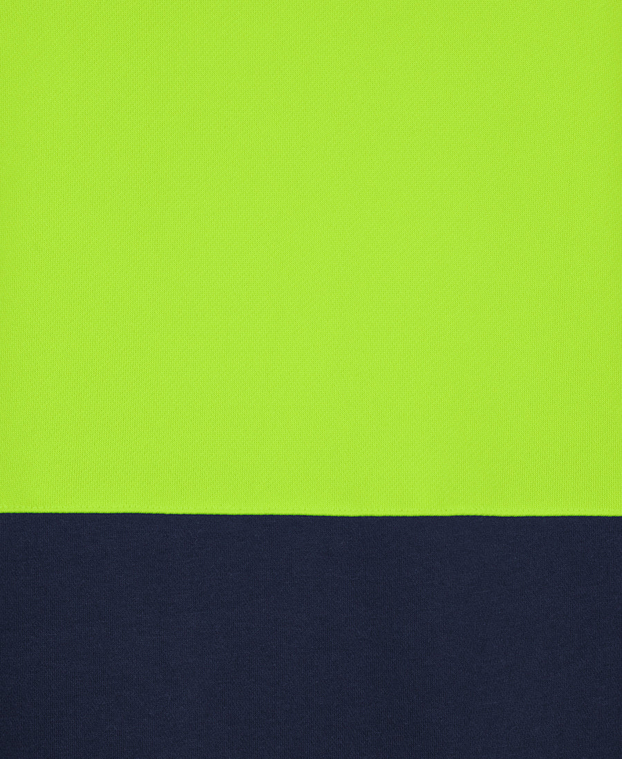 6DNVF 350G Hi Vis (D+N) 1/2 Zip Trade Fleece