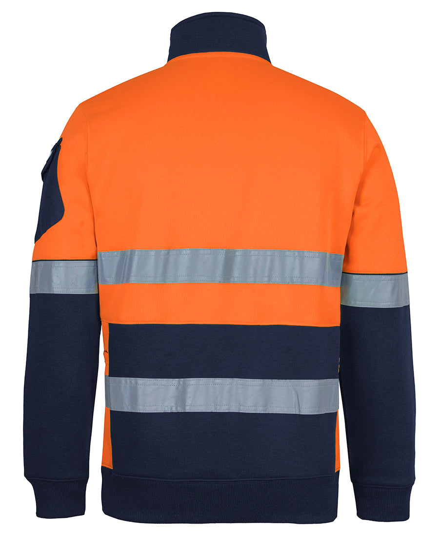 6DNVF 350G Hi Vis (D+N) 1/2 Zip Trade Fleece
