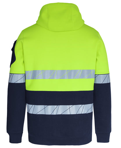 6DPFP 450G Hi Vis Pull Over Hoodie With Frag Tape