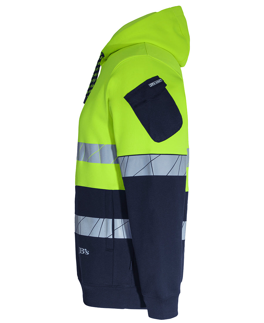 6DPFP 450G Hi Vis Pull Over Hoodie With Frag Tape