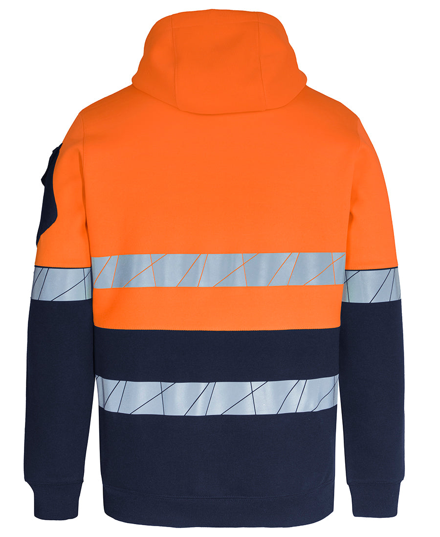 6DPFP 450G Hi Vis Pull Over Hoodie With Frag Tape