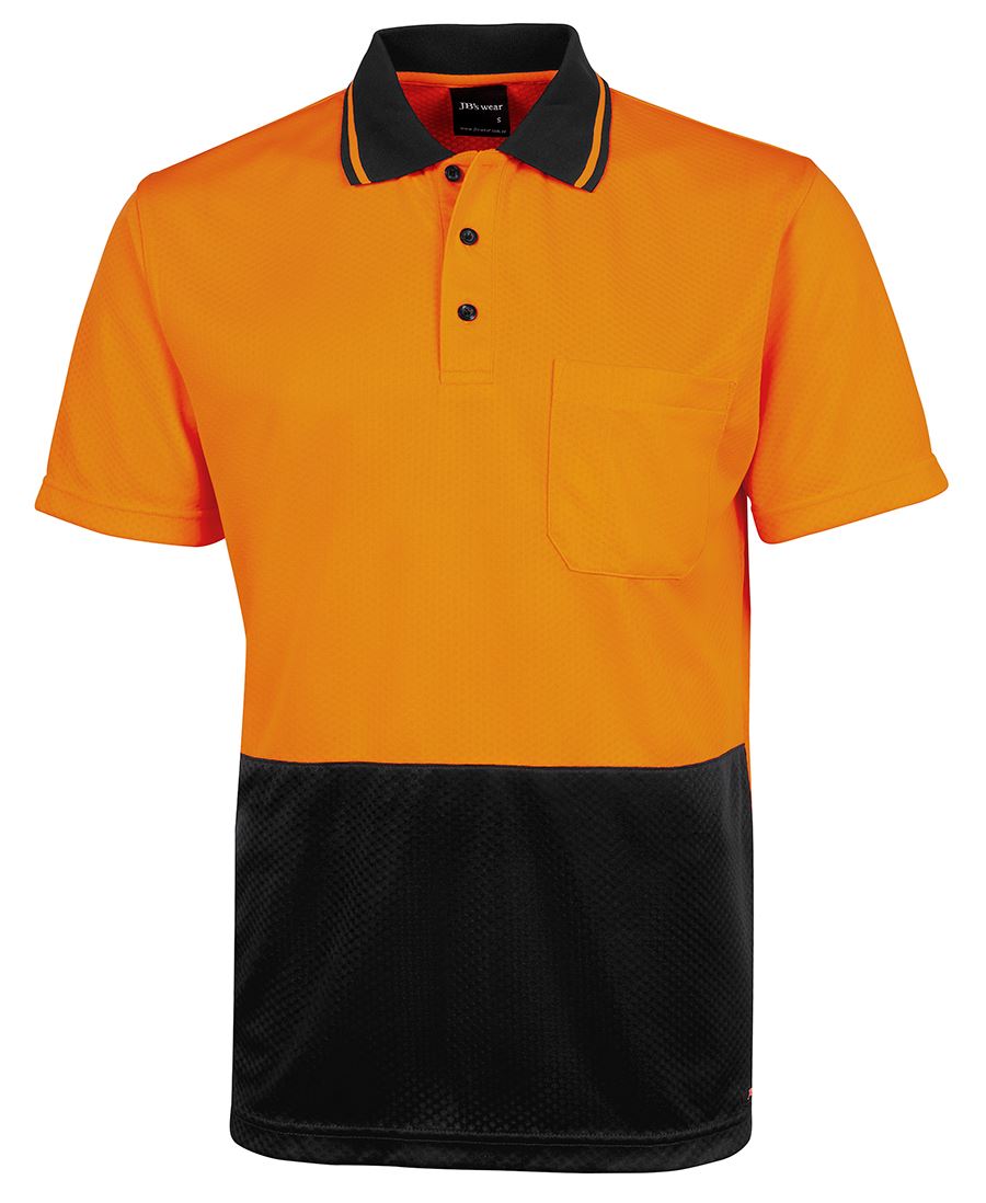 JB's Hv 4602.1 Jacquard Non Cuff Polo Lime/Black