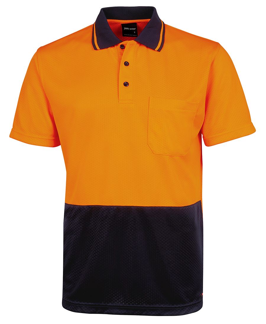 JB's Hv 4602.1 Jacquard Non Cuff Polo Lime/Black