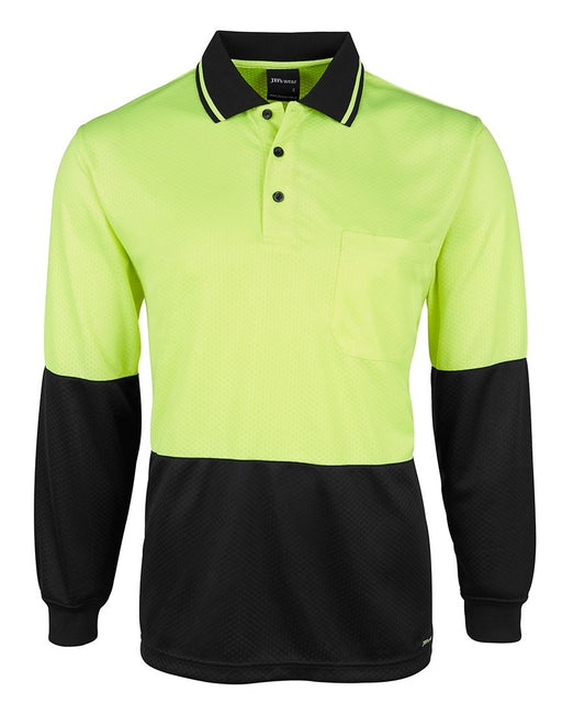 JB's Hv 4602.1 L/S Jacquard Polo Lime/Black