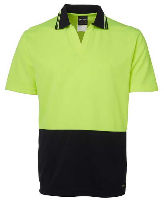 JB's Hv 4602.1 S/S Non Button Polo Lime/Navy