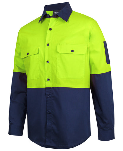 6HRFL Hi Vis Class F Ripstop L/S Work Shirt