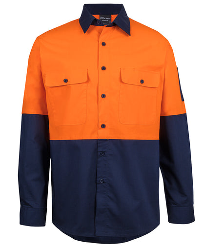 6HRFL Hi Vis Class F Ripstop L/S Work Shirt
