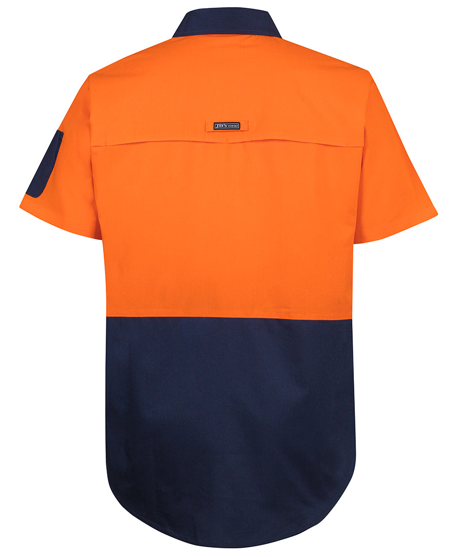 6HRFS Hi Vis Class F Ripstop S/S Work Shirt