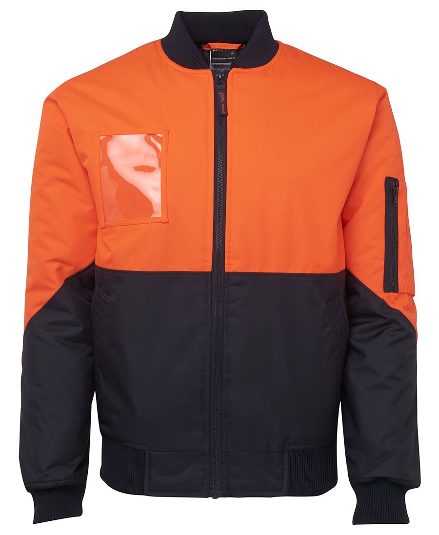 JB's Hi Vis Flying Jacket Lime/Navy