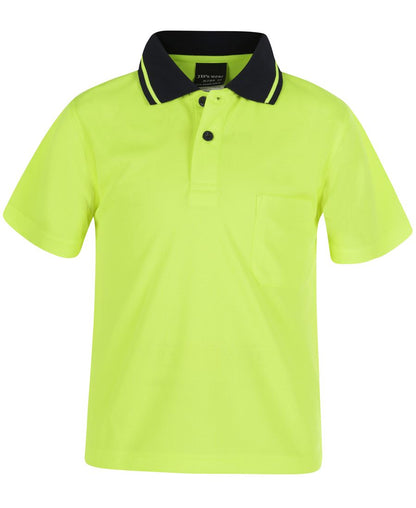 JB's Hv 4602.1 Non Cuff Trad Polo Lime/Black