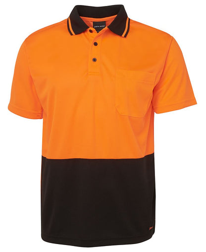 JB's Hv 4602.1 Non Cuff Trad Polo Lime/Black