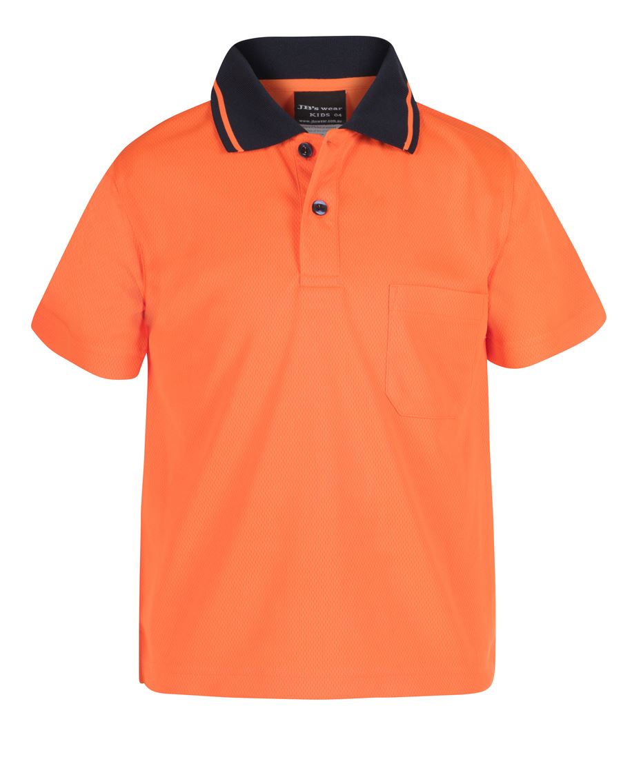 JB's Kids Hv 4602.1 Non Cuff Trad Polo Lime