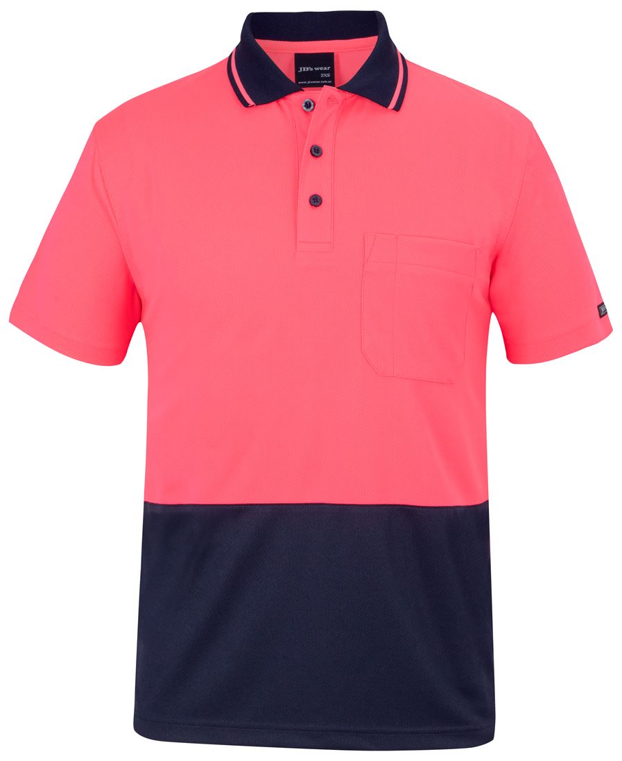 JB's Hv 4602.1 Non Cuff Trad Polo Lime/Black