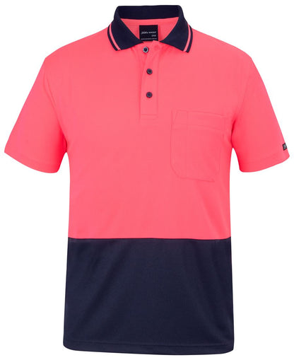 JB's Hv 4602.1 Non Cuff Trad Polo Lime/Black